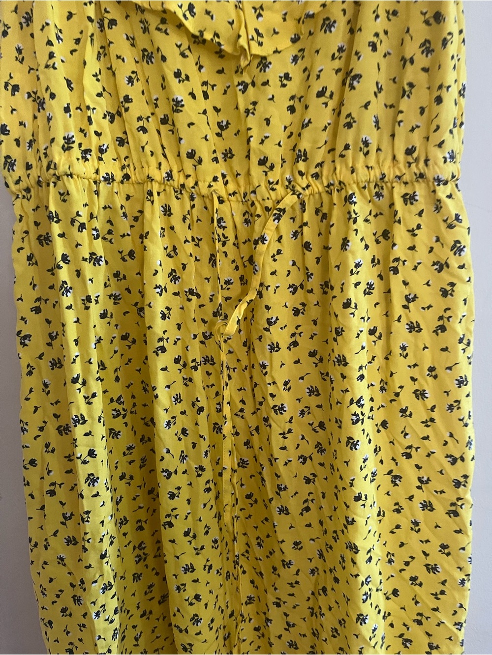 Torrid Yellow Floral Mini Dress 2X Ruffle Sundress Vacation Romantic - Picture 3 of 8